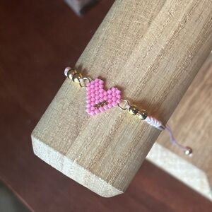 Pink Miyuki Seed Bead Bracelet
